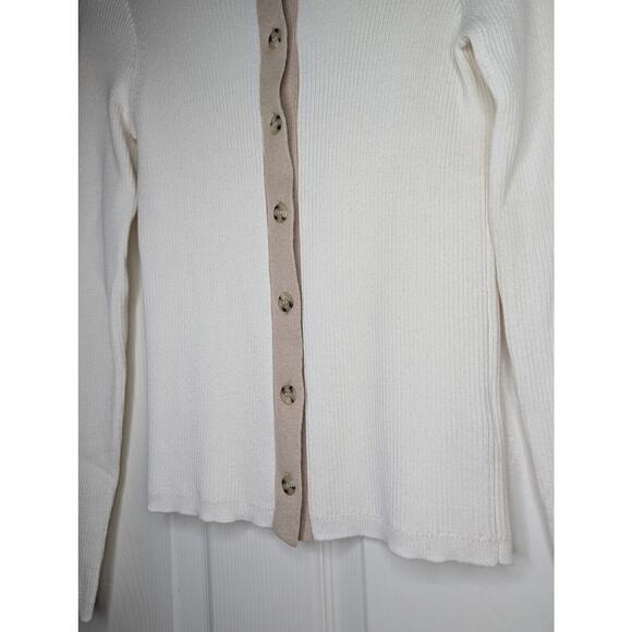 Faherty Mikki Cardigan White - Picture 10 of 11